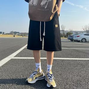 Pantaloncini in Denim Vintage con lavaggio leggero <span class=keywords><strong>per</strong></span> uomo taglie forti larghi dritti <span class=keywords><strong>per</strong></span> l'estate Y2K pantaloni scuri <span class=keywords><strong>Hip</strong></span> <span class=keywords><strong>Hop</strong></span> <span class=keywords><strong>abbigliamento</strong></span> Casual all'ingrosso - Product Image 5