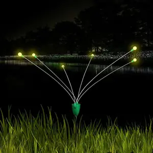 Lampe lucioles LED avec moteur, balançoire d'extérieur, luminaire pour décoration, jardin, célébration de noël, mignonne