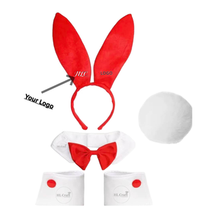 HLC ชุดโบว์หูกระต่ายชุดปาร์ตี้รูปสัตว์สำหรับปาร์ตี้ฮาโลวีน - Product Image 2