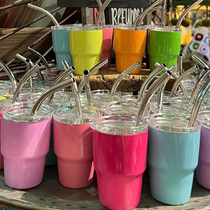 Tic Tok Hot Selling 2oz tumbler shot glasses 2oz Mini Tumbler Shot Glasses