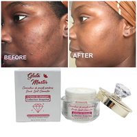 Gluta Master Crème Visage Correctrice de Taches Brunes Diamond Glow au Glutathion, Crème de Beauté Super Éclaircissante pour Peaux Foncées