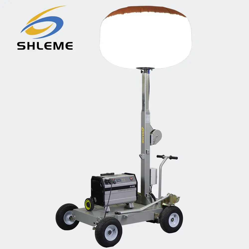 Wholesale LED Balloon Portable Hand Push Cart Mobile Industrial Light Tower