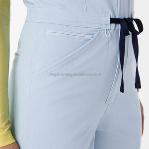 Divisa Medica Ecologica Traspirante, Tuta Personalizzabile con Logo, Uniforme da Infermiera Monopezzo <span class=keywords><strong>per</strong></span> Donne, Abbigliamento Ospedaliero - Product Image 4