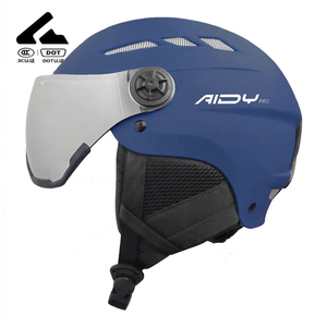 Настраиваемый двойной спортивный лыжный и сноубордический шлем с козырьком из материала ABS + EPS S <span class=keywords><strong>M</strong></span> L XL размера XXL CE EN1077 сертифицированные взрослые дети - Product Image 3