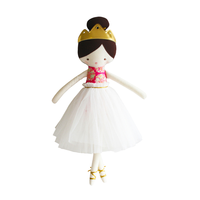 Vente chaude d'usine, belles poupées en coton, nouveau design, poupée en peluche douce ballerine africaine, série tendance