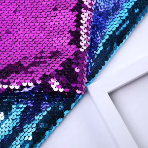 Wholesale Customized Fashion 5 Mm Reversible Sequin Lace Fabric Embroidery For Clothing
