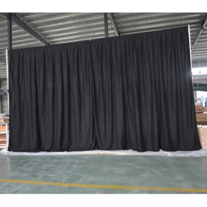 Ensembles de tuyaux et de rideaux réglables en aluminium portables pour la décoration d'événements - Product Image 1