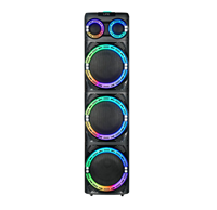 Dernière Enceinte Karaoké en Bois de 12 Pouces 50000W Super Bass avec Micro, Enceinte Karaoké Professionnelle pour Fêtes à Domicile et DJ