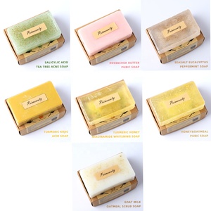 Barre de savon éclaircissant <span class=keywords><strong>pour</strong></span> hommes, exfoliant <span class=keywords><strong>pour</strong></span> le visage, parfum végétalien naturel, non parfumé, <span class=keywords><strong>lait</strong></span> de chèvre, avoine, savon de gommage - Product Image 6
