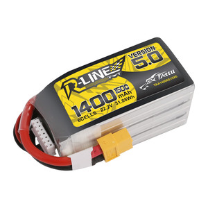 Tattu R-Line 버전 5.0 1400mAh <span class=keywords><strong>6S</strong></span> 150C/260C 22.2V 222g 리포 배터리(<span class=keywords><strong>RC</strong></span> FPV 드론용 XT60 플러그 포함) - Product Image 4