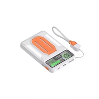 Batterie externe magnétique sans fil 22,5 W 10000 mAh, chargeur rapide portable avec écran numérique, refroidissement par air et support pliable intégré