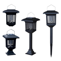 Lampe anti-moustiques portable en acier inoxydable à énergie solaire, LED répulsive, indice de protection IP65