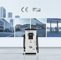 Chargeur EV DC pour l'UE, 60KW 80KW 120KW 160KW 180KW 240KW, Système de charge DC intégré à double pistolet, Certifié CE UKCA, CCS OCPP
