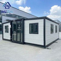 Maison préfabriquée moderne extensible de 40 pieds et 20 pieds, conteneur préfabriqué, maison extérieure, salle de bain, maison portable