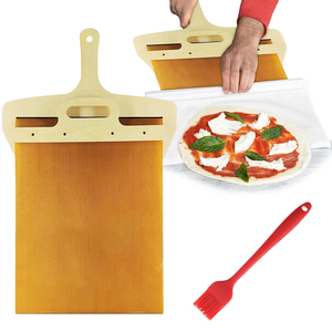 Espátula deslizante para pizza, bandeja para pizza, tabla para pizza, pala para hornear en el hogar, utensilio de cocina antiadherente, bandejas deslizantes para pasteles y postres - Product Image 1