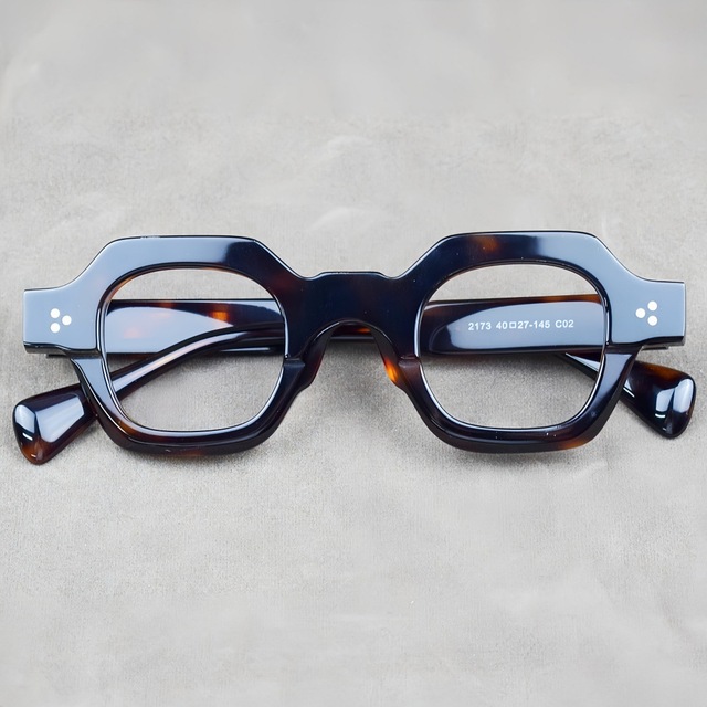 High Quality Acetate Eyeglasses Frame Unisex Custom Fashion Vintage Glasses