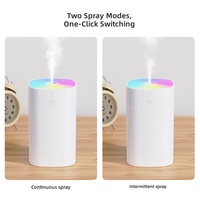 Humidificateur compact de 400 ml, petit humidificateur personnel portable, fonctionnement silencieux pour la maison, le bureau, le voyage, la chambre de bébé