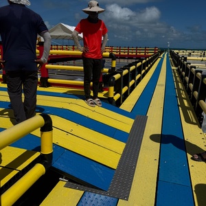 Vente de <span class=keywords><strong>pont</strong></span> de plate-forme de ponton en plastique de poisson flottant marin - Product Image 1