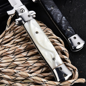 Cuchillo Plegable HL Factory con Mango de Madera y Hoja de Acero 3CR13, Alta Dureza, Multifuncional, para Campismo y Supervivencia al Aire Libre - Product Image 4