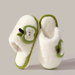 Pantuflas de Dibujos Animados con Forma de Manzana, Artículos para el Hogar, PVC, Cálidas y Antideslizantes, Venta al por Mayor - Product Image 2