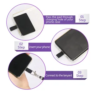 2024 New customized Polyester Phụ kiện điện thoại có thể điều chỉnh dây đeo điện thoại với chuỗi kim loại Keychain điện thoại treo dây đeo - Product Image 6