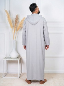 CCY Abaya Jellaba Homme Islam Kameez Thobe Nouvelle Chemise à Capuche Arabe pour Homme <span class=keywords><strong>Robe</strong></span> Musulmane Manches Longues Galabia Musulmane Boubou Homme - Product Image 3