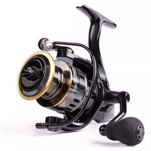 Carrete de Pesca Giratorio de Nylon Auténtico para Mano Izquierda, Ideal para Pesca en Corrientes Marinas, Lanzamiento Eficaz con Señuelos y Trolling - Product Image 5