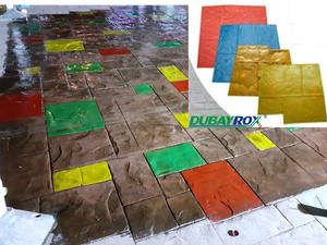 Venta al por mayor de poliuretano piedra impresión pavimentación molde silicona hormigón cemento sello Mat modelos - Product Image 6