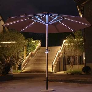 <span class=keywords><strong>Sombrilla</strong></span> de Patio Solar para Exteriores con Luces LED, Redonda, <span class=keywords><strong>Cuadrada</strong></span>, Romana, para Jardín, <span class=keywords><strong>Terraza</strong></span>, Muebles de Exterior - Product Image 3