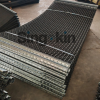 Maille de tamis vibrante carrée en acier 65Mn de 8 mm à haute résistance, tissée, pour filtres à bascule, avec perforation, découpe et soudure