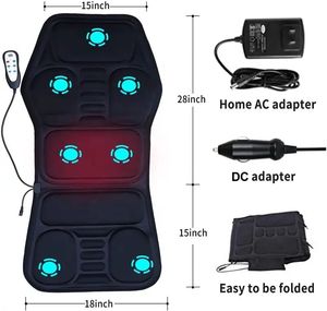 D19 <span class=keywords><strong>2026</strong></span> Cojín de Masaje Shiatsu Eléctrico 4D de Lujo, para Cuerpo Completo, Cuello, Cintura y Espalda Baja, Alivio del Dolor, Control de Tiempo, Enchufable, 24W - Product Image 3