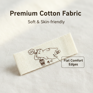 Custom Brand <b>Name</b> Non-Woven No Fold Stitch <b>Labels</b> Tags for Clothes Bags Shoes-Washable - Product Image 4