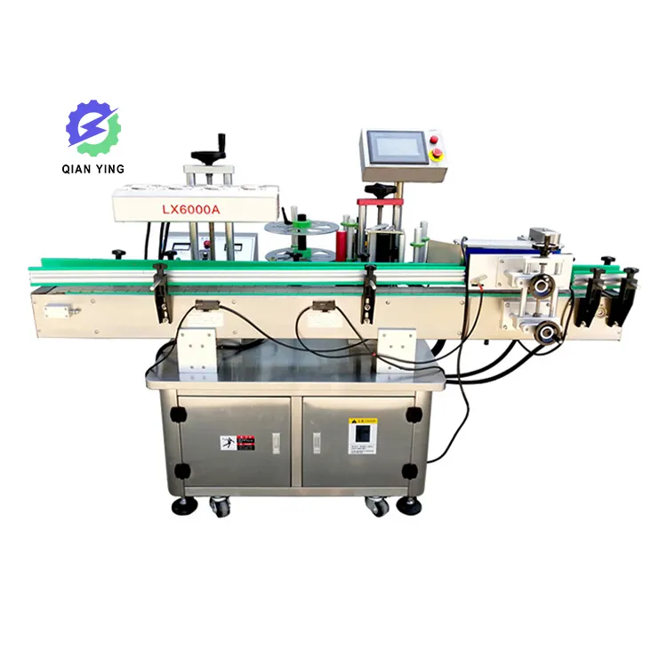 Precio bajo, alta velocidad, fácil de operar, máquina de etiquetado y sellado, máquina automática de etiquetado de botellas redondas para cosméticos