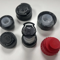 Bouchon de bec en plastique noir pour bouteilles d'huile moteur Taille de filetage 39.5mm étanche