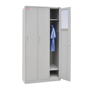 Giá Rẻ Nhà Máy Giá Hiện Đại Kim Loại 3-Cửa Quần Áo Lưu Trữ Locker Cho Hội Thảo Và Phòng Tập Thể Dục Sử Dụng Nhân Viên Công Nhân Tủ - Product Image 1