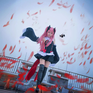 Queen Krul Tepes Vampire Cosplay Costume Women's Halloween Anime Role Play Outfit Spring 2023 Polyester Fiber Full Set - Product Image 1