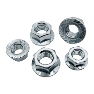 Écrou à bride hexagonale en acier au carbone de grade 8 DIN 6923, zingué, M4 M5 M6 M8 M10 M12 M16, écrou de blocage denté pour machines - Product Image 2