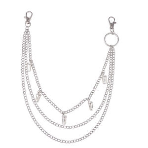 Cadena de Pantalones Unisex de Metal, Cadena de Cintura Estilo Hip Hop con Colgante de Taza de Café/Té de Múltiples Capas, Accesorio de Aleación de Zinc para Uso Diario - Product Image 5