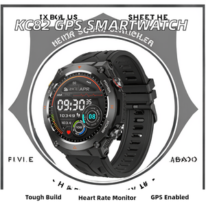 Reloj Inteligente KC82 con GPS para Exteriores, Asistente de Voz con IA, Monitoreo Deportivo y de Actividad Física, Brújula Barométrica, Frecuencia Cardíaca, Presión Arterial, IP67, Responde Llamadas - Product Image 2