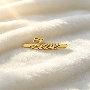 Custom Private <b>Name</b> Metal Tags Own Design Brand Logo Sew‑on Metal Logo <b>Labels</b> for Garment Clothing Handbag Accessories - Product Image 1