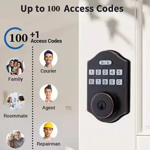 BBDHOME Automatic Electronic Keyless Password Keyboard Apartment Home Room Smart Door Lock