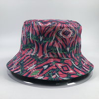 Logo personnalisé respirant Boonie un côté imprimé bob à l'intérieur 3d bouffée brodé pêcheur bassin Gorra réversible seau casquette chapeau