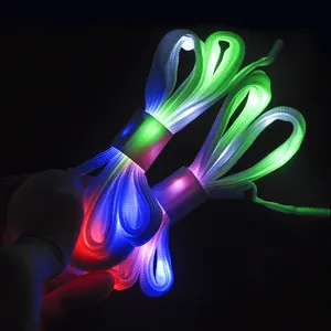 Event Party Supplies Light Up LED Flashing Nylon Shoelace LED Shoelaces