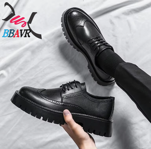 Mocasines de Cuero de Lujo para Hombre, Zapatos de Plataforma que Aumentan la Altura, Estilo Brock, Zapatos de Negocios para Hombre - Product Image 3