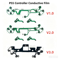 Film conducteur pour manette PS5, câble flexible pour boutons croisés LR V1/V2/V3, vert, pièces de réparation en plastique