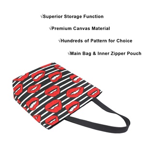 Distributor Customized <b>Sublimation</b> Textile Printing Canvas Handbag Tote Bag Reusable Women Girls Hand Bag - Product Image 2