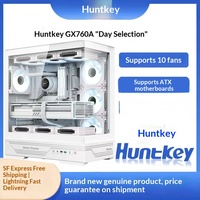 Hantek GX760A Tianxuanren Mid-Tower Desktop Computer Case ATX Water-Cooled Side-Transparent Panoramic View Brand New No Front