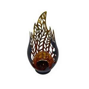 Lámpara <span class=keywords><strong>Solar</strong></span> con Sensor Automático, Estatua de Jardín con Llama, Batería de 600mAh, Cristal, Luz Blanca Cálida, Resistente al Agua - Product Image 5