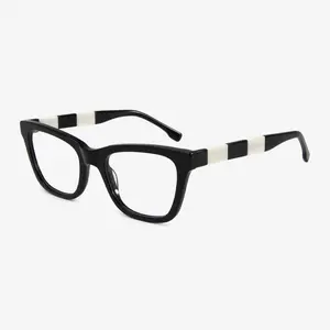 2024แว่นตาสำหรับผู้ชายกรอบออปติกอะซิเตทแว่นตาขนาดใหญ่