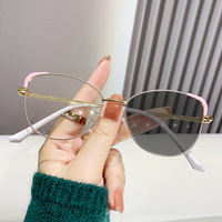 MK23121401 Nuevas Gafas con Bloqueo de Luz Azul, Fotocromáticas Transicionales, Fotogrises, Montura Óptica con Logotipo Personalizado, Gafas Retro